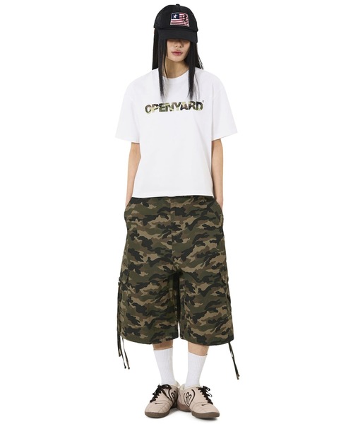 OY(オーワイ)の「『OY/オーワイ』OPYD CAMO CROP TEE/ロゴカモクロップTシャツ(Tシャツ/カットソー・メンズ・ホワイト/ブラック・L/M)」の17枚目の写真