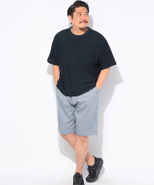 B&T CLUB（ビーティークラブ）の「ハーフパンツ ショートパンツ 短パン メンズ 大きいサイズ ACTIVE COOL SHORTS ストレッチ イージーケア ショーツ B＆T CLUB ビーアンドティークラブ（その他パンツ・メンズ・ブルー/ホワイト/ブラック/ベージュ/ネイビー・X1(3L～4L)/X3(6L～7L)/X2(4L～5L)）」の21枚目の写真