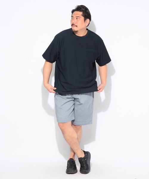 B&T CLUB（ビーティークラブ）の「ハーフパンツ ショートパンツ 短パン メンズ 大きいサイズ ACTIVE COOL SHORTS ストレッチ イージーケア ショーツ B＆T CLUB ビーアンドティークラブ（その他パンツ・メンズ・ブルー/ホワイト/ブラック/ベージュ/ネイビー・X1(3L～4L)/X3(6L～7L)/X2(4L～5L)）」の20枚目の写真