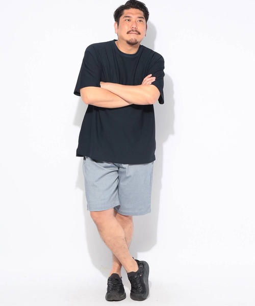 B&T CLUB（ビーティークラブ）の「ハーフパンツ ショートパンツ 短パン メンズ 大きいサイズ ACTIVE COOL SHORTS ストレッチ イージーケア ショーツ B＆T CLUB ビーアンドティークラブ（その他パンツ・メンズ・ブルー/ホワイト/ブラック/ベージュ/ネイビー・X1(3L～4L)/X3(6L～7L)/X2(4L～5L)）」の19枚目の写真