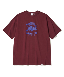 ボルネオパンサーTシャツ_バーガンディ