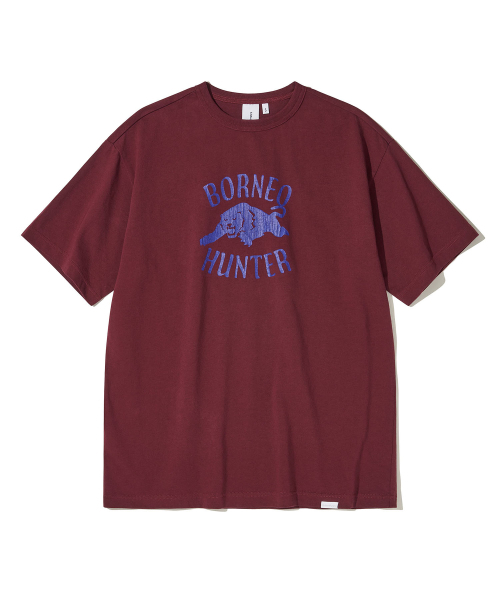 URBANDTYPE(アーバンディタイプ)の「ボルネオパンサーTシャツ_バーガンディ(Tシャツ/カットソー・レディース・その他・SMALL/MEDIUM/LARGE/X-LARGE)」の1枚目の写真