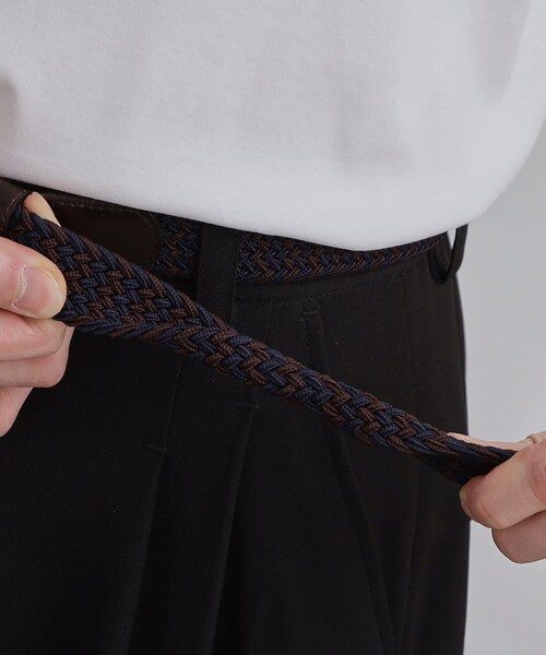 tk.TAKEO KIKUCHI（ティーケータケオキクチ）の「ゴムメッシュベルト（ベルト・メンズ・ダークブラウン系4/ブラック系/ブラック・00）」の9枚目の写真