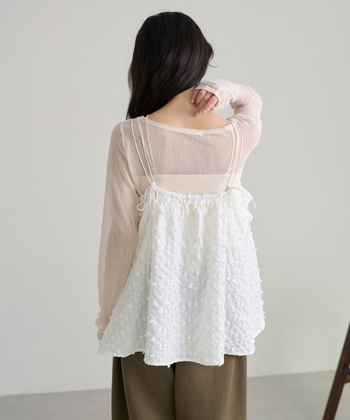 apres jour clair(アプレジュールクレア)の「【apres jour clair】シアープレート付きトップス(Tシャツ/カットソー・レディース・ブラック/ブラウン系その他/アイボリー/ライトブルー/オフホワイト・フリー/X-LARGE)」の15枚目の写真