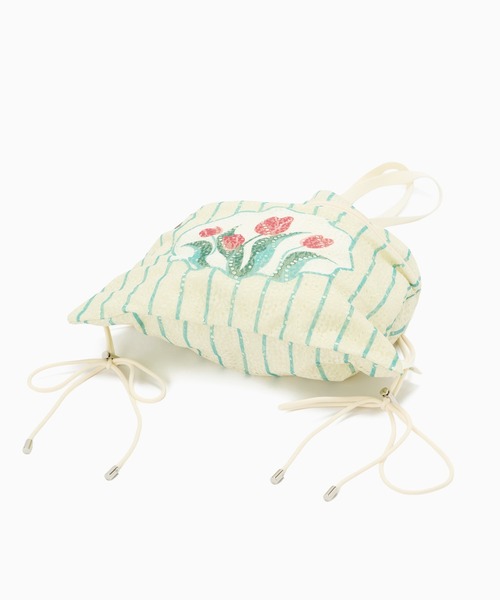 Casselini（キャセリーニ）の「Casselini(キャセリーニ)レースチューリップナップサック（バックパック/リュック・レディース・ピンク/グレー/アイボリー・FREE）」の7枚目の写真