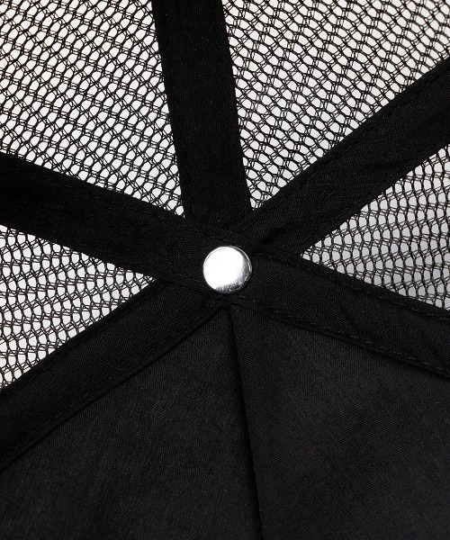 SUPPLIER(サプライヤー)の「A'GEM/9 × .kom 『SUPPLIER/サプライヤー』Iron Cross Leather Patch Mesh Cap/アイアンクロス レザーパッチ メッシュキャップ(キャップ・メンズ・ホワイト×ブラック・FREE)」の6枚目の写真