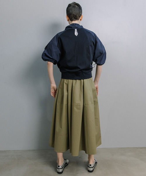 MARECHAL TERRE（マルシャルテル）の「【UVカット/接触冷感/吸水速乾/防シワ】ライトブルゾン（ブルゾン・レディース・ブラック/オフホワイト/チャコールグレー/ネイビー・MEDIUM）」の7枚目の写真