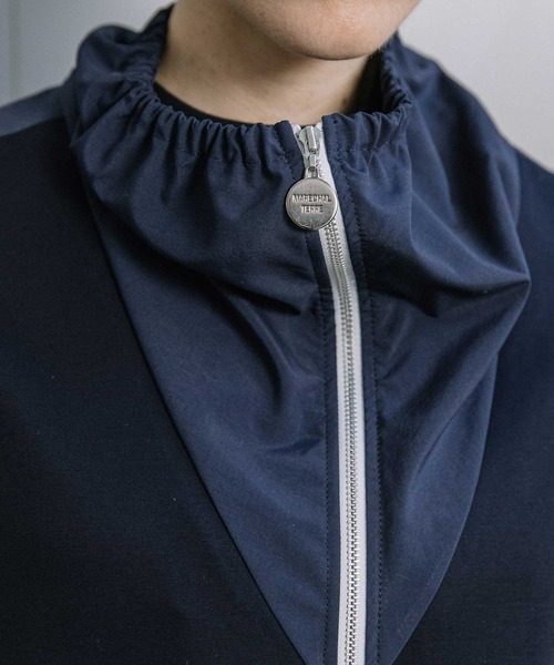 MARECHAL TERRE（マルシャルテル）の「【UVカット/接触冷感/吸水速乾/防シワ】ライトブルゾン（ブルゾン・レディース・ブラック/オフホワイト/チャコールグレー/ネイビー・MEDIUM）」の10枚目の写真