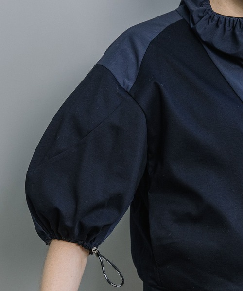 MARECHAL TERRE（マルシャルテル）の「【UVカット/接触冷感/吸水速乾/防シワ】ライトブルゾン（ブルゾン・レディース・ブラック/オフホワイト/チャコールグレー/ネイビー・MEDIUM）」の12枚目の写真