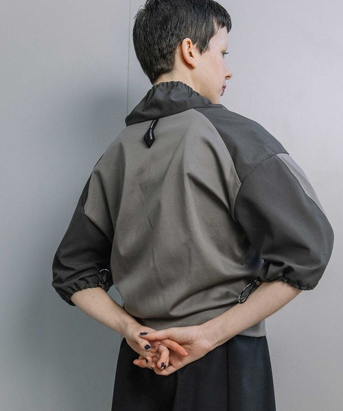 MARECHAL TERRE（マルシャルテル）の「【UVカット/接触冷感/吸水速乾/防シワ】ライトブルゾン（ブルゾン・レディース・ブラック/オフホワイト/チャコールグレー/ネイビー・MEDIUM）」の15枚目の写真