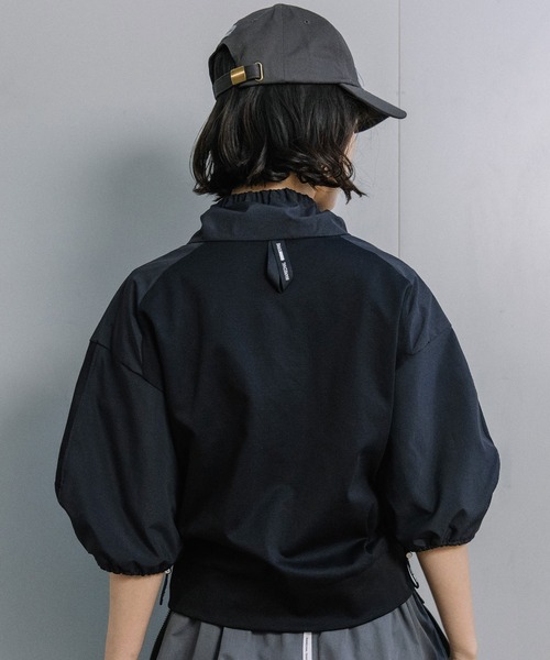 MARECHAL TERRE（マルシャルテル）の「【UVカット/接触冷感/吸水速乾/防シワ】ライトブルゾン（ブルゾン・レディース・ブラック/オフホワイト/チャコールグレー/ネイビー・MEDIUM）」の21枚目の写真