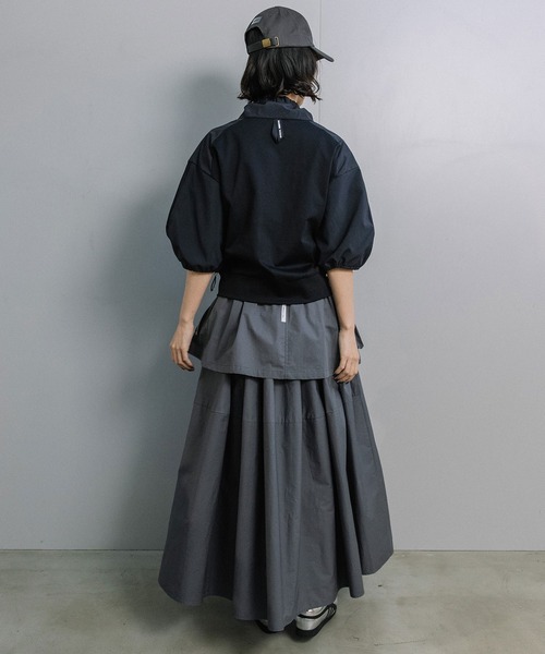 MARECHAL TERRE（マルシャルテル）の「【UVカット/接触冷感/吸水速乾/防シワ】ライトブルゾン（ブルゾン・レディース・ブラック/オフホワイト/チャコールグレー/ネイビー・MEDIUM）」の22枚目の写真