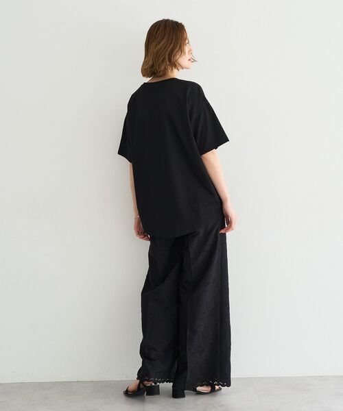 YECCA VECCA(イェッカヴェッカ)の「【UVカット】フォトプリントTee(Tシャツ/カットソー・レディース・ブラック/オフホワイト・FREE)」の12枚目の写真