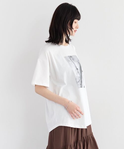 YECCA VECCA(イェッカヴェッカ)の「【UVカット】フォトプリントTee(Tシャツ/カットソー・レディース・ブラック/オフホワイト・FREE)」の14枚目の写真