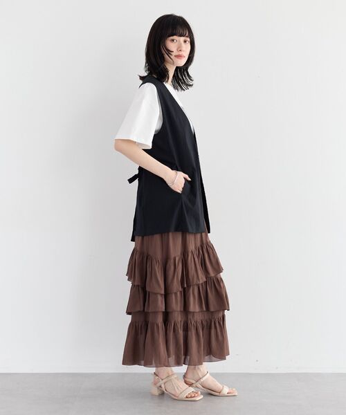 YECCA VECCA(イェッカヴェッカ)の「【UVカット】フォトプリントTee(Tシャツ/カットソー・レディース・ブラック/オフホワイト・FREE)」の21枚目の写真