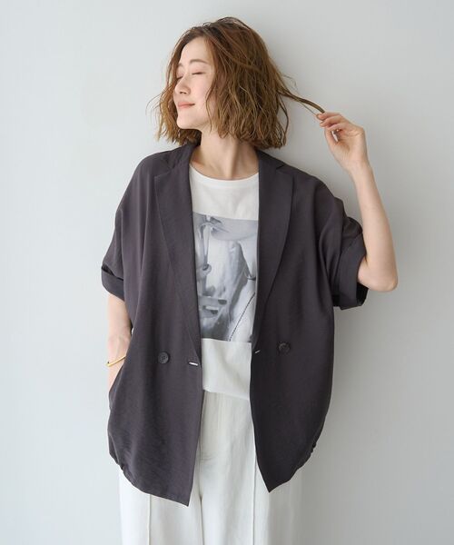 YECCA VECCA(イェッカヴェッカ)の「【UVカット】フォトプリントTee(Tシャツ/カットソー・レディース・ブラック/オフホワイト・FREE)」の22枚目の写真