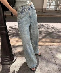 クロスベルトキラキラデニムパンツ