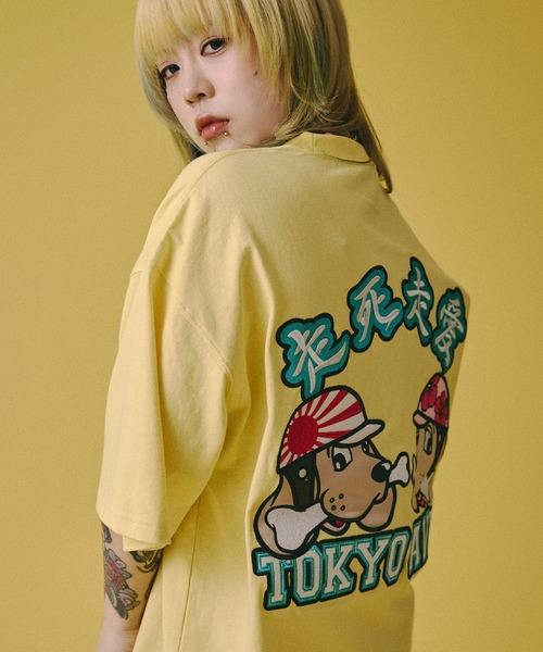 GALFY(ガルフィー)の「【GALFY/ガルフィー】走死走愛Tシャツ(Tシャツ/カットソー・メンズ・ブラック/ライトイエロー/ホワイト・M/XL/L)」の3枚目の写真