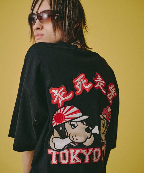 GALFY(ガルフィー)の「【GALFY/ガルフィー】走死走愛Tシャツ(Tシャツ/カットソー・メンズ・ブラック/ライトイエロー/ホワイト・M/XL/L)」の2枚目の写真
