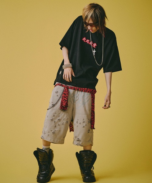 GALFY(ガルフィー)の「【GALFY/ガルフィー】走死走愛Tシャツ(Tシャツ/カットソー・メンズ・ブラック/ライトイエロー/ホワイト・M/XL/L)」の18枚目の写真