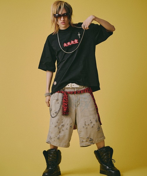 GALFY(ガルフィー)の「【GALFY/ガルフィー】走死走愛Tシャツ(Tシャツ/カットソー・メンズ・ブラック/ライトイエロー/ホワイト・M/XL/L)」の20枚目の写真