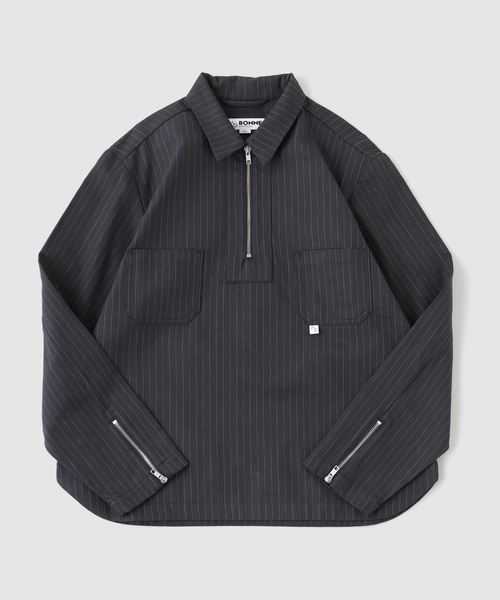 417 EDIFICE(フォーワンセブンエディフィス)の「BONNE SUITS Keel Pinstripe(シャツ/ブラウス・メンズ・ネイビー・LARGE/MEDIUM)」の1枚目の写真