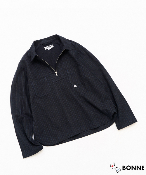 417 EDIFICE(フォーワンセブンエディフィス)の「BONNE SUITS Keel Pinstripe(シャツ/ブラウス・メンズ・ネイビー・LARGE/MEDIUM)」の5枚目の写真