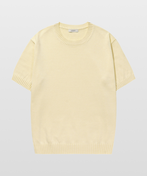 MANNERGRAM(マナーグラム)の「ソフトコットン100 3PLY ラウンド 半袖ニット アイボリー(ニット/セーター・メンズ・その他・LARGE/X-LARGE)」の5枚目の写真