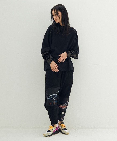 STOF(ストフ)の「Anarchy/Flocky Layer Tee(Tシャツ/カットソー・メンズ・ブラック/ホワイト・M/S)」の4枚目の写真