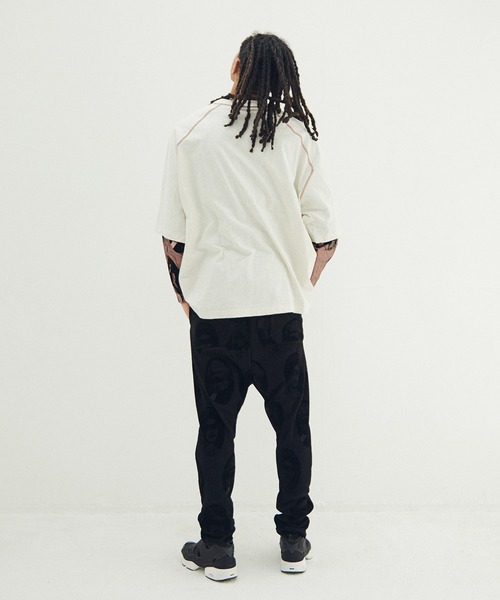 STOF(ストフ)の「Anarchy/Flocky Layer Tee(Tシャツ/カットソー・メンズ・ブラック/ホワイト・M/S)」の9枚目の写真
