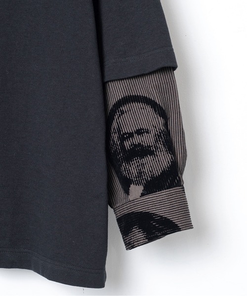 STOF(ストフ)の「Anarchy/Flocky Layer Tee(Tシャツ/カットソー・メンズ・ブラック/ホワイト・M/S)」の13枚目の写真