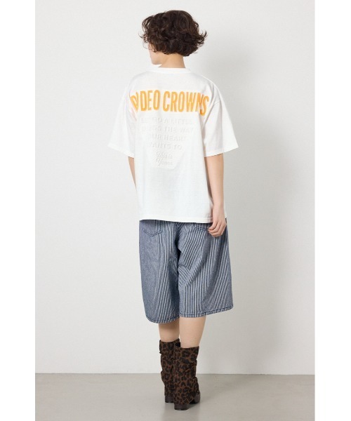 RODEO CROWNS WIDE BOWL(ロデオクラウンズワイドボウル)の「エンボスロゴVネックTシャツ(Tシャツ/カットソー・レディース・オフホワイト/ピンク/ブラック/サックスブルー・MEDIUM/LARGE)」の15枚目の写真