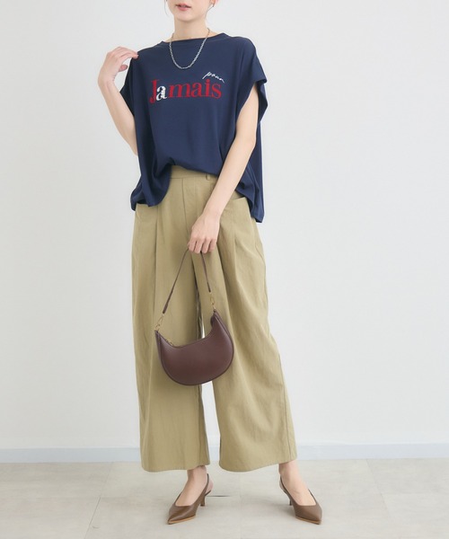 KATHARINE ROSS(キャサリンロス)の「【綿100%】JamaisフレンチTシャツ(Tシャツ/カットソー・レディース・ネイビー/チャコールグレー/オフホワイト・FREE)」の13枚目の写真