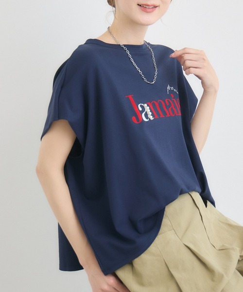 KATHARINE ROSS(キャサリンロス)の「【綿100%】JamaisフレンチTシャツ(Tシャツ/カットソー・レディース・ネイビー/チャコールグレー/オフホワイト・FREE)」の14枚目の写真