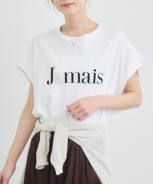KATHARINE ROSS(キャサリンロス)の「【綿100%】JamaisフレンチTシャツ(Tシャツ/カットソー・レディース・ネイビー/チャコールグレー/オフホワイト・FREE)」の11枚目の写真