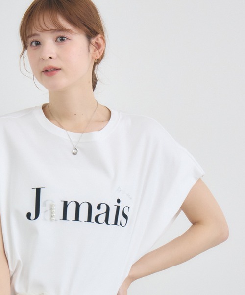 KATHARINE ROSS(キャサリンロス)の「【綿100%】JamaisフレンチTシャツ(Tシャツ/カットソー・レディース・ネイビー/チャコールグレー/オフホワイト・FREE)」の8枚目の写真