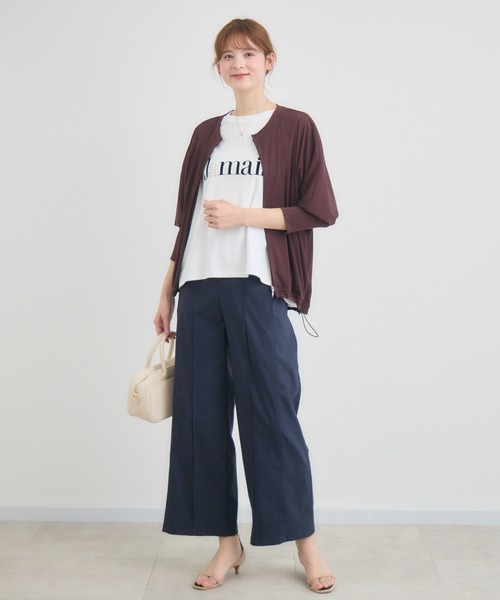 KATHARINE ROSS(キャサリンロス)の「【綿100%】JamaisフレンチTシャツ(Tシャツ/カットソー・レディース・ネイビー/チャコールグレー/オフホワイト・FREE)」の5枚目の写真