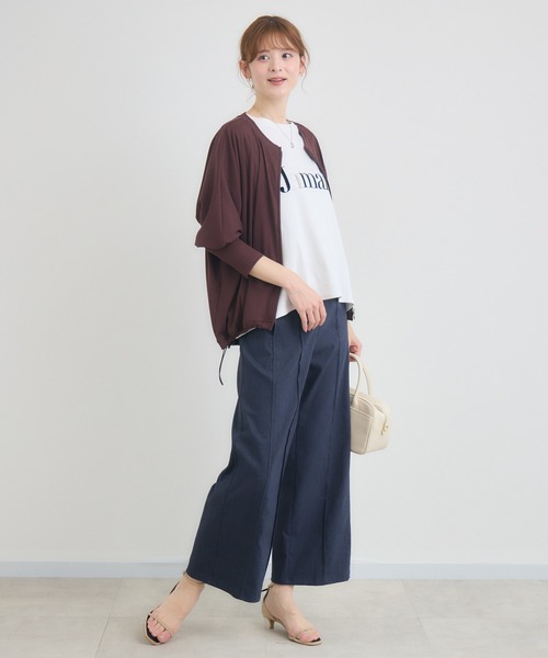KATHARINE ROSS(キャサリンロス)の「【綿100%】JamaisフレンチTシャツ(Tシャツ/カットソー・レディース・ネイビー/チャコールグレー/オフホワイト・FREE)」の4枚目の写真