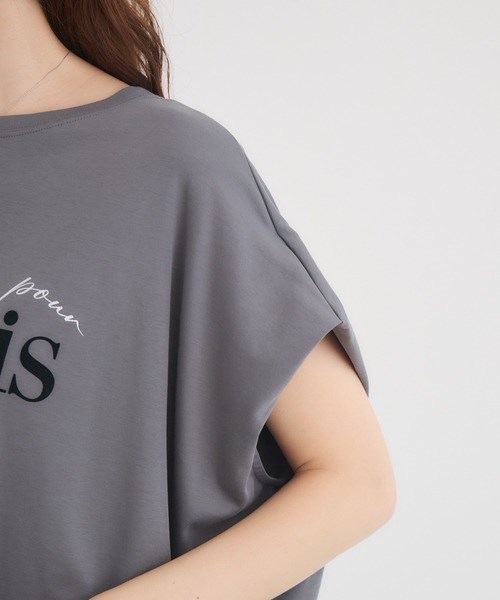 KATHARINE ROSS(キャサリンロス)の「【綿100%】JamaisフレンチTシャツ(Tシャツ/カットソー・レディース・ネイビー/チャコールグレー/オフホワイト・FREE)」の20枚目の写真