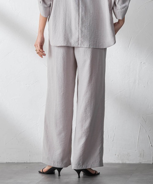 MAYSON GREY(メイソングレイ)の「【一瞬で楽とキレイを叶える】タンブラーブッチャーイージーワイドパンツ≪セットアップ対応≫(その他パンツ・レディース・ブラック/ブラウン/ベージュ/イエロー・M)」の18枚目の写真