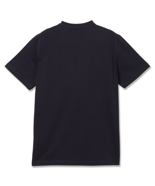 Guess(ゲス)の「TRIANGLE Stitching Tee Tシャツ 半袖 ロゴTシャツ(Tシャツ/カットソー・メンズ・ダークネイビー/オレンジ・SMALL/MEDIUM/LARGE/X-LARGE/XX-LARGE)」の4枚目の写真