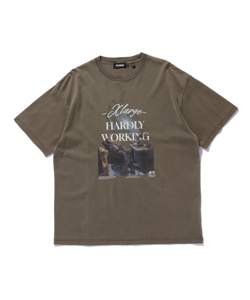 XLARGE（エクストララージ）の「HARDLY WORKING S/S TEE（Tシャツ/カットソー・メンズ・ブラック/ブラウン/ホワイト・XL/L/M/S）」の14枚目の写真