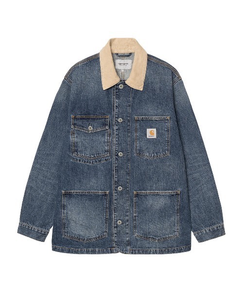 Carhartt WIP(カーハートダブリューアイピー)の「Carhartt WIP WARREN CHORE COAT(カーハートワークインプログレス ウォーレンチョアコート)(デニムジャケット・メンズ・ブルー系・X-LARGE/LARGE/MEDIUM/SMALL)」の3枚目の写真