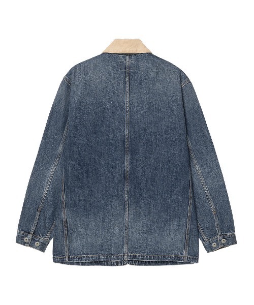 Carhartt WIP(カーハートダブリューアイピー)の「Carhartt WIP WARREN CHORE COAT(カーハートワークインプログレス ウォーレンチョアコート)(デニムジャケット・メンズ・ブルー系・X-LARGE/LARGE/MEDIUM/SMALL)」の2枚目の写真