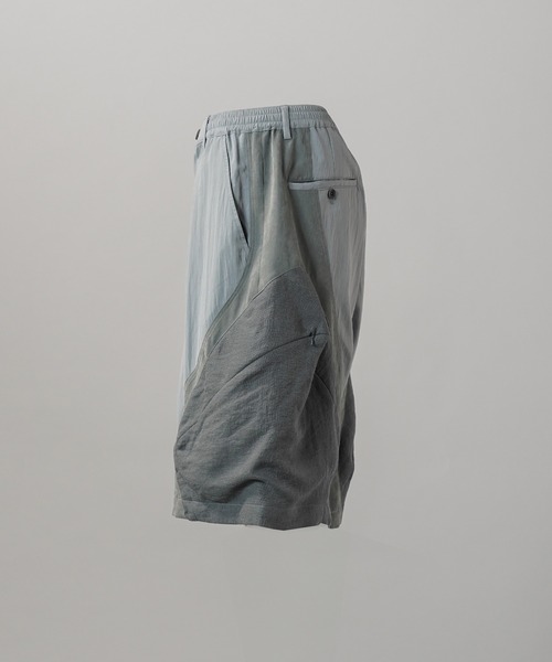 MAISON SPECIAL(メゾンスペシャル)の「《UNISEX》3D Pocket Curve Switching Prime-Wide One-tuck Shorts/3Dポケットカーブ切替プライムワイドワンタックショーツ【MAISON SPECIAL/メゾンスペシャル】(その他パンツ・メンズ・ブラック/サックスブルー・0/1/2)」の17枚目の写真