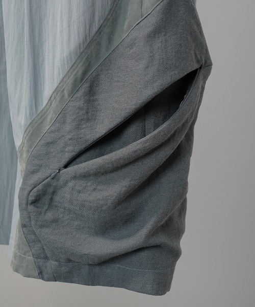 MAISON SPECIAL(メゾンスペシャル)の「《UNISEX》3D Pocket Curve Switching Prime-Wide One-tuck Shorts/3Dポケットカーブ切替プライムワイドワンタックショーツ【MAISON SPECIAL/メゾンスペシャル】(その他パンツ・メンズ・ブラック/サックスブルー・0/1/2)」の21枚目の写真