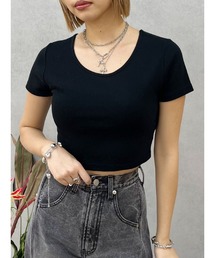 EVRIS | BASICシンプルショートTシャツ(Tシャツ/カットソー)