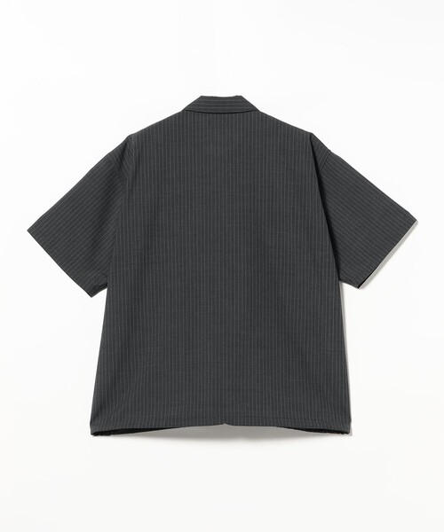 BEAMS(ビームス)の「TW ハーフジップ シャツ【ワイドフィット】(シャツ/ブラウス・メンズ・ネイビー/チャコールグレー・M/S/L/XL)」の5枚目の写真