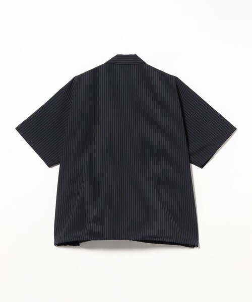BEAMS(ビームス)の「TW ハーフジップ シャツ【ワイドフィット】(シャツ/ブラウス・メンズ・ネイビー/チャコールグレー・M/S/L/XL)」の9枚目の写真