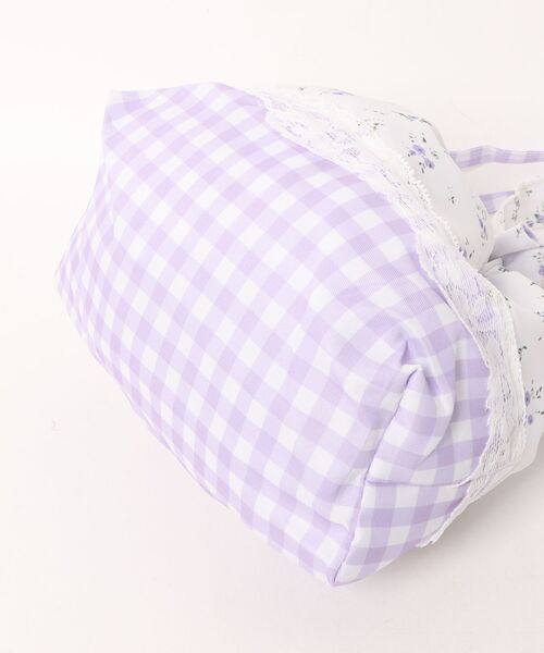 TONE SELECT GOODS(トーンセレクトグッズ)の「Liaa/花柄 レース ミニ巾着 バッグ A18794(ハンドバッグ・レディース・ブルー/パープル・FREE)」の4枚目の写真